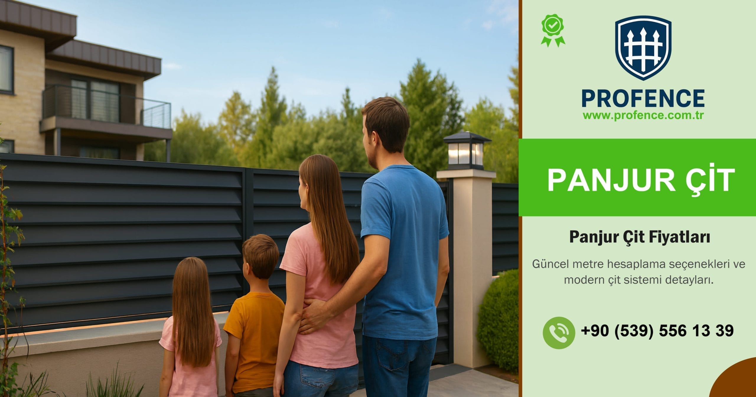 Bahçe Korkuluk fiyatları; panel ölçüsü ile hesaplama görseli